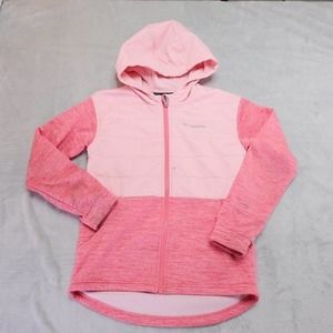 Columbia Juniors Jacket M S'more Adventure Hybrid Hoodie Pink Outdoors Hiking